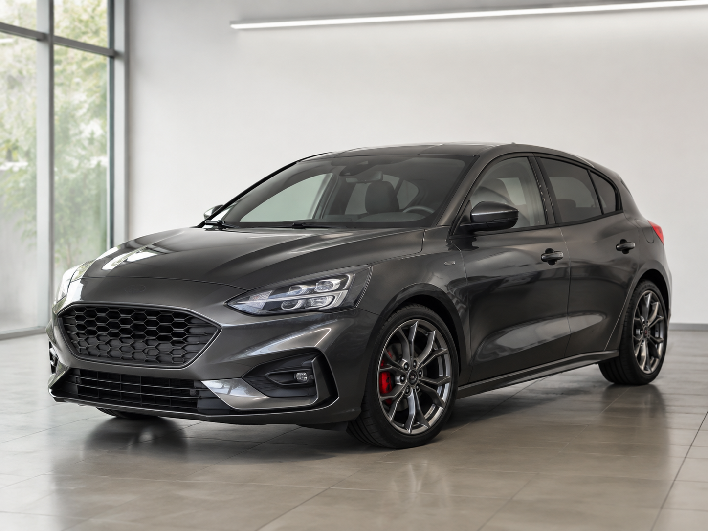 Illustration d’une Ford Focus IV ST-Line grise